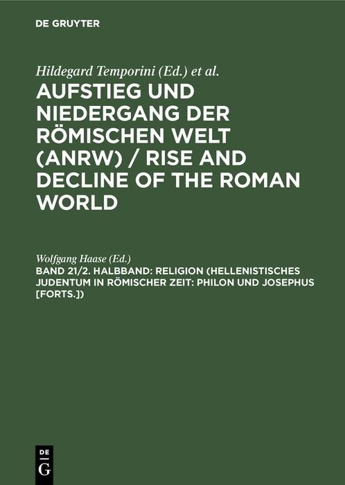 Produktbild: Religion (Hellenistisches Judentum in r&ouml;mischer Zeit: Philon und Josephus [Forts.])