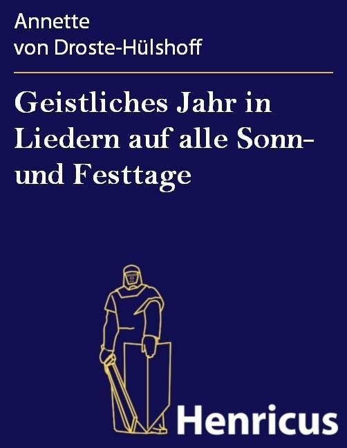 Produktbild: Geistliches Jahr in Liedern auf alle Sonn- und Festtage