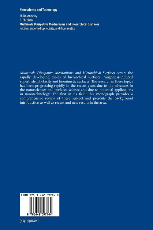 Produktbild: Multiscale Dissipative Mechanisms and Hierarchical Surfaces