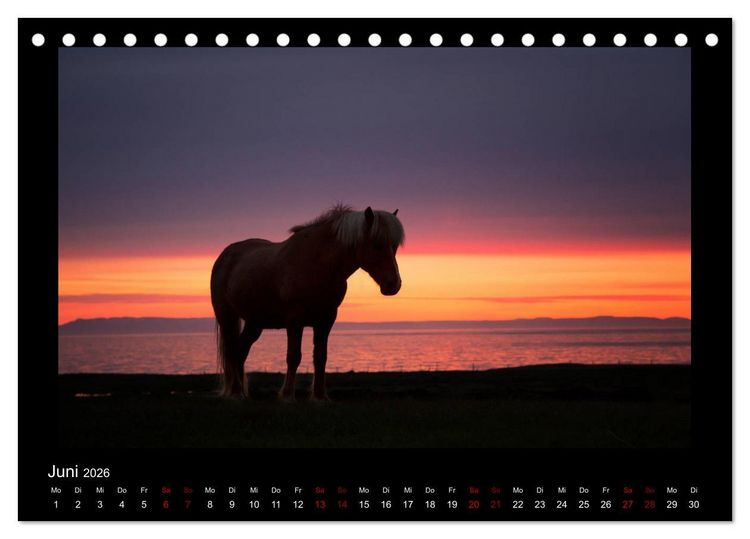 Produktbild: Island - Eine Reise in Bildern (Tischkalender 2026 DIN A5 quer), CALVENDO Monatskalender