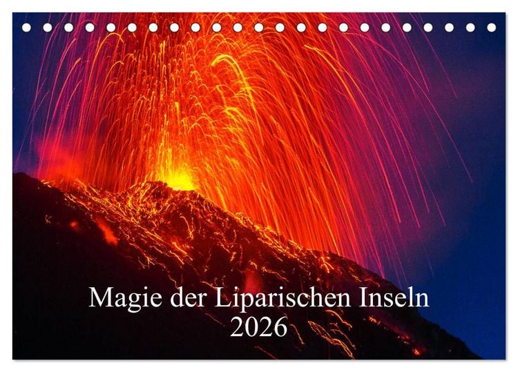 Produktbild: Magie der Liparischen Inseln 2026 (Tischkalender 2026 DIN A5 quer), CALVENDO Monatskalender