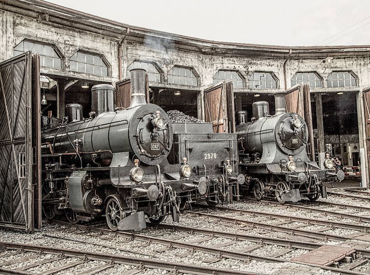 Produktbild: CALVENDO Puzzle Dampflokomotiven 2978,1367 und 705 | 2000 Teile Lege-Gr&ouml;&szlig;e 90x67cm Foto-Puzzle f&uuml;r gl&uuml;ckliche Stunden