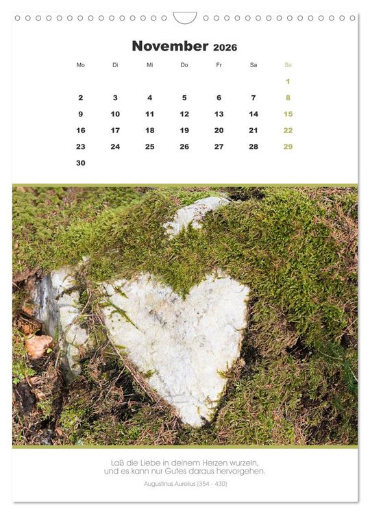 Produktbild: Attraktive Herzmotive 2026 (Wandkalender 2026 DIN A3 hoch), CALVENDO Monatskalender