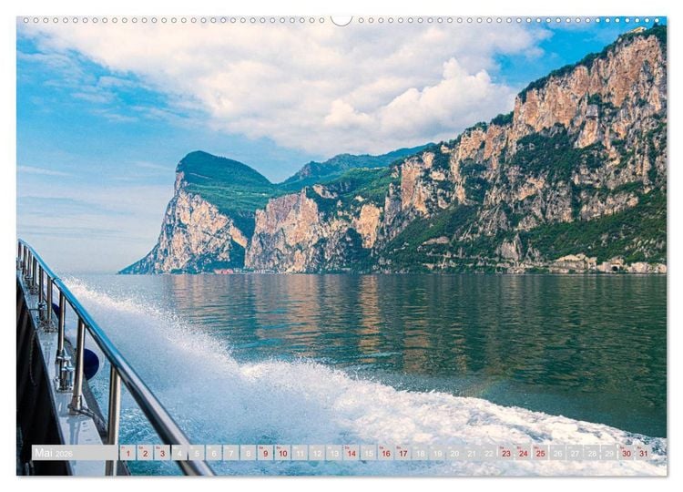 Produktbild: Tenno - Landschaft zwischen Trentino und Gardasee (hochwertiger Premium Wandkalender 2026 DIN A2 quer), Kunstdruck in Hochglanz