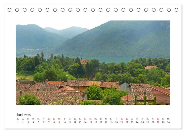 Produktbild: Valsolda. Malerische D&ouml;rfer am Luganer See (Tischkalender 2025 DIN A5 quer), CALVENDO Monatskalender