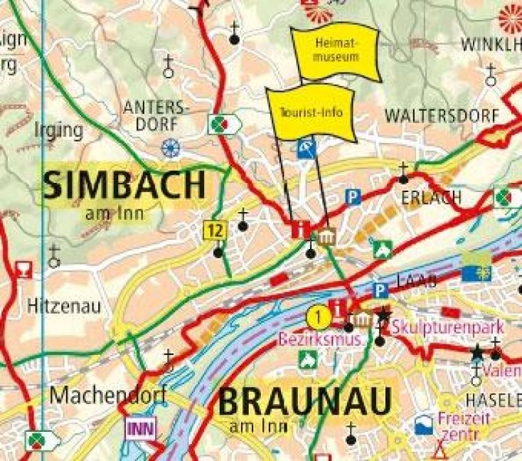 Produktbild: Niederbayern - B&auml;der-Dreieck - &Ouml;stliches Oberbayern 1:100 000
