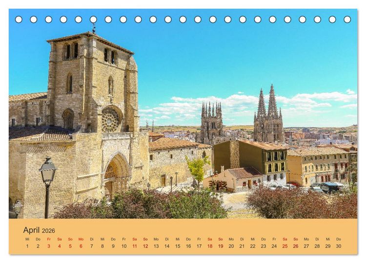 Produktbild: Auf den Spuren von Santiago - Wandern, Staunen, Seele baumeln lassen. (Tischkalender 2026 DIN A5 quer), CALVENDO Monatskalender