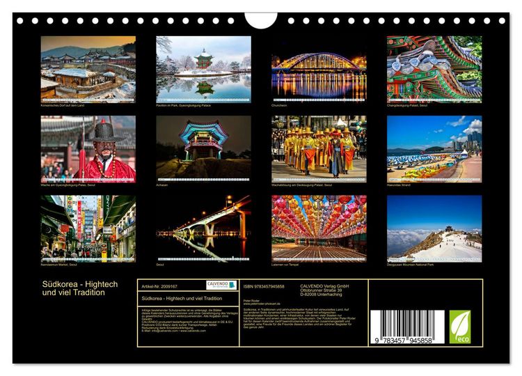 Produktbild: S&uuml;dkorea - Hightech und viel Tradition (Wandkalender 2026 DIN A4 quer), CALVENDO Monatskalender