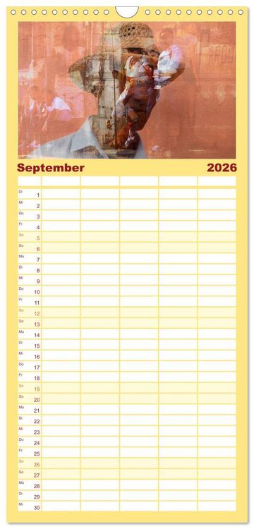 Produktbild: Familienplaner 2026 - Kuba anders-Art-ig mit 5 Spalten (Wandkalender, 21 x 45 cm) CALVENDO