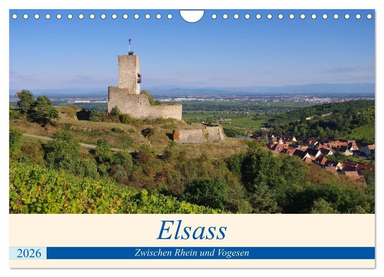 Produktbild: Elsass - Zwischen Rhein und Vogesen (Wandkalender 2026 DIN A4 quer), CALVENDO Monatskalender