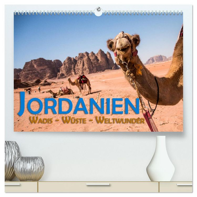 Produktbild: Jordanien - Wadis - W&uuml;ste - Weltwunder (hochwertiger Premium Wandkalender 2026 DIN A2 quer), Kunstdruck in Hochglanz