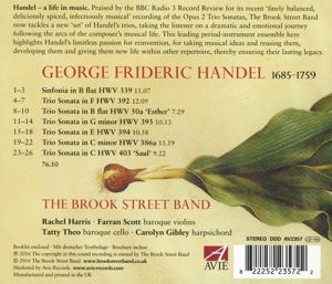 Produktbild: Handel: Trio Sonatas for Two Violins and Basso Con