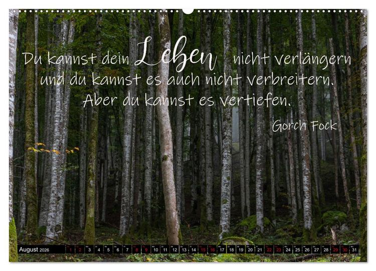Produktbild: Bilder und Texte f&uuml;r die Seele (hochwertiger Premium Wandkalender 2026 DIN A2 quer), Kunstdruck in Hochglanz