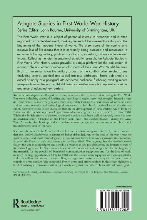Produktbild: The French Army's Tank Force and Armoured Warfare in the Great War