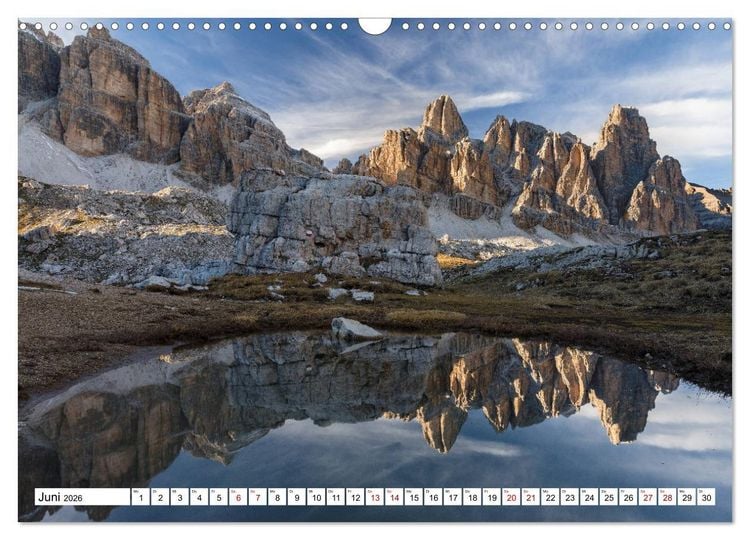 Produktbild: Alpen gespiegelt (Wandkalender 2026 DIN A3 quer), CALVENDO Monatskalender
