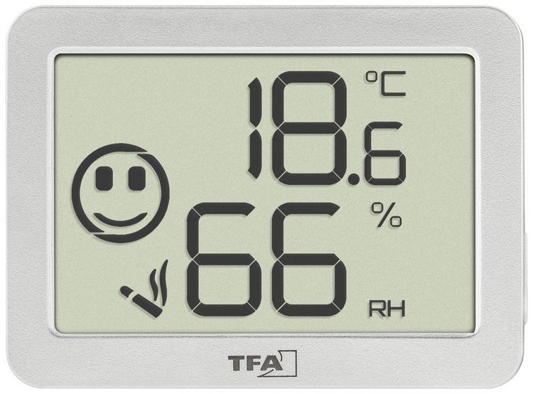 Produktbild: TFA Dostmann Thermo-/Hygrometer Wei&szlig; 30.5055.02