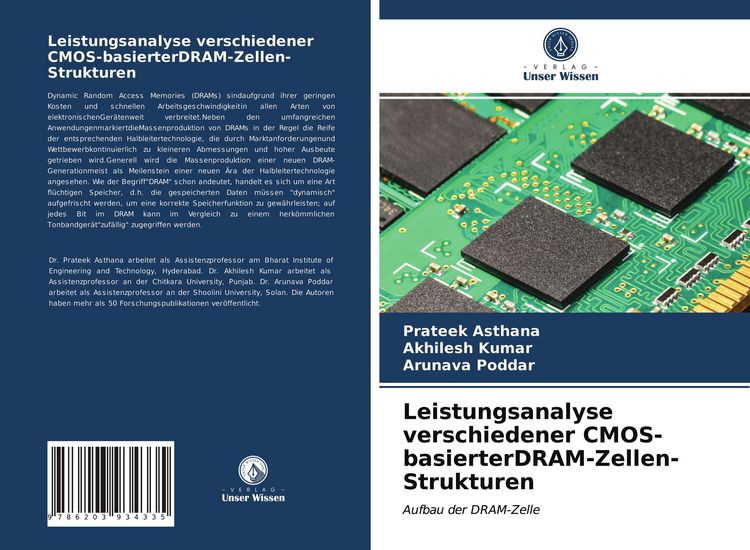 Produktbild: Leistungsanalyse verschiedener CMOS-basierterDRAM-Zellen-Strukturen