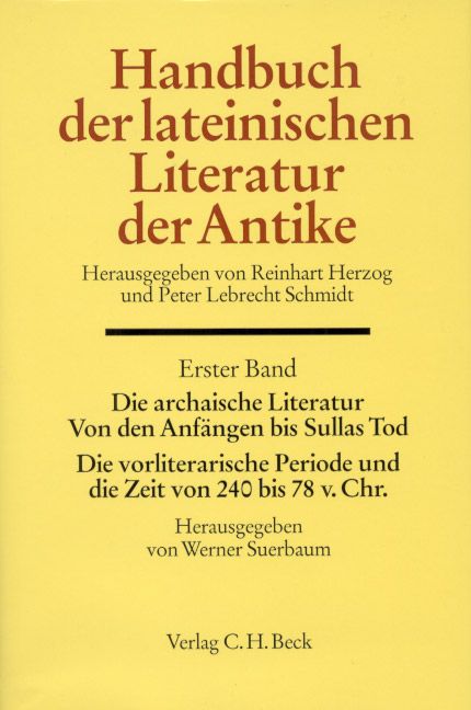 Produktbild: Handbuch der Lateinischen Literatur der Antike