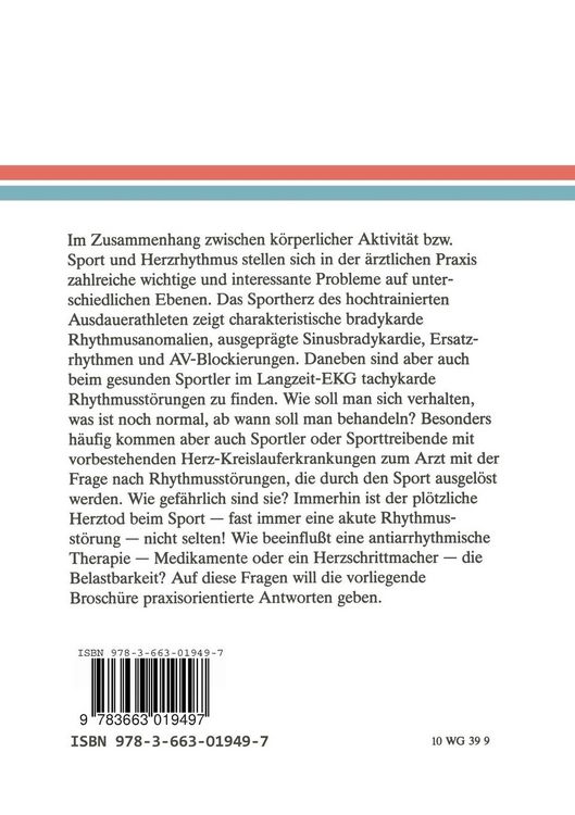 Produktbild: Herzrhythmusst&ouml;rungen und Sport