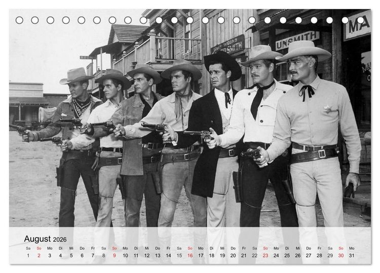 Produktbild: Westernhelden der Kinoleinwand (Tischkalender 2026 DIN A5 quer), CALVENDO Monatskalender