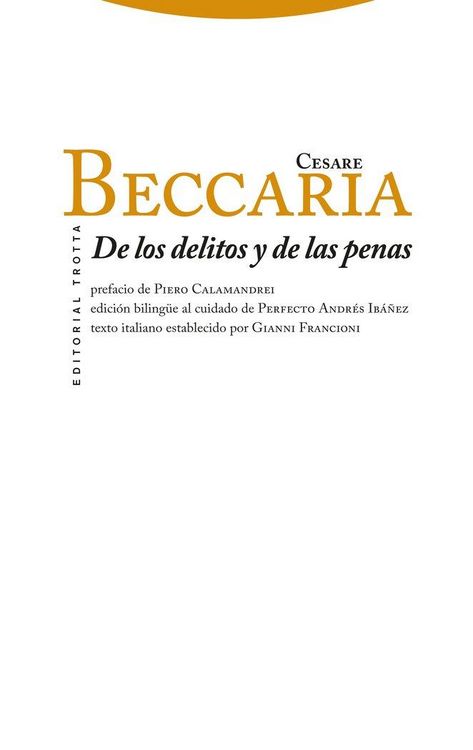 Produktbild: De los delitos y de las penas