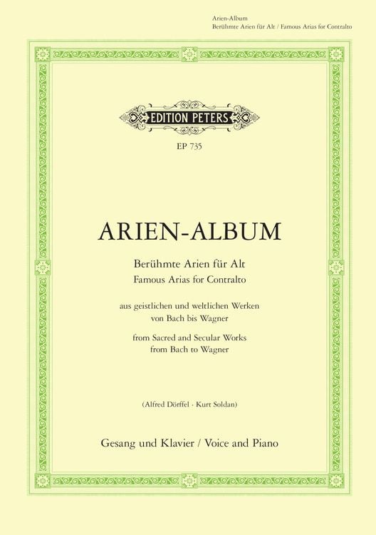 Produktbild: Aria Album for Contralto