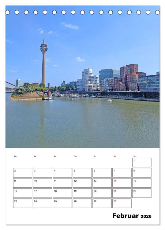 Produktbild: K&ouml;ln und D&uuml;sseldorf - Stadtmomente am Rhein (Tischkalender 2026 DIN A5 hoch), CALVENDO Monatskalender