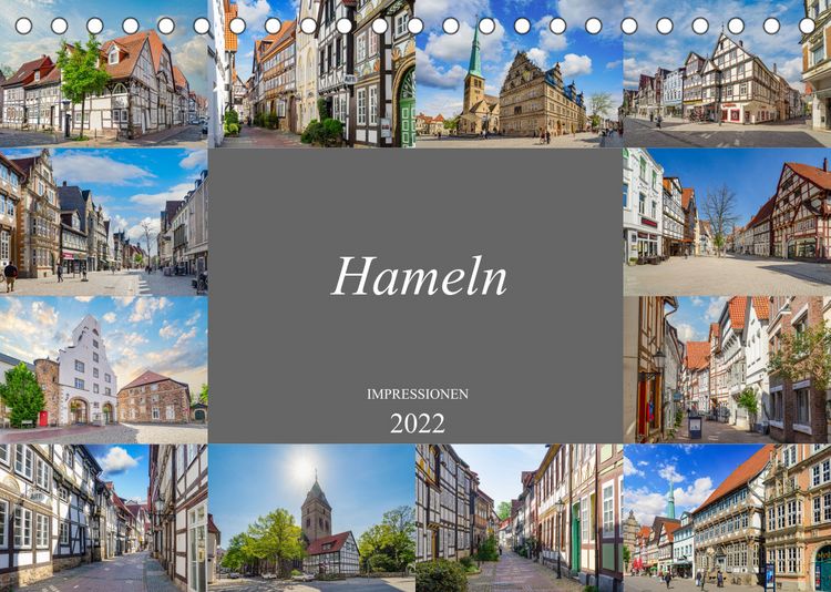 Produktbild: Hameln Stadtansichten (Tischkalender 2022 DIN A5 quer)