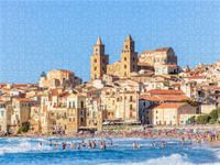Produktbild: CALVENDO Puzzle Kathedrale Santissimo Salvatore in Cefal&ugrave; | 1000 Teile Lege-Gr&ouml;&szlig;e 64x48cm Foto-Puzzle f&uuml;r gl&uuml;ckliche Stunden