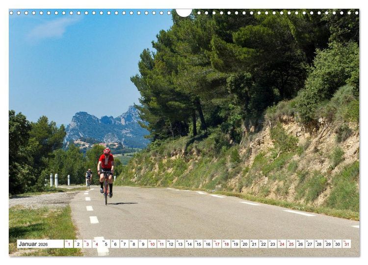 Produktbild: Mit dem Rennrad zum Mont Ventoux (Wandkalender 2026 DIN A3 quer), CALVENDO Monatskalender