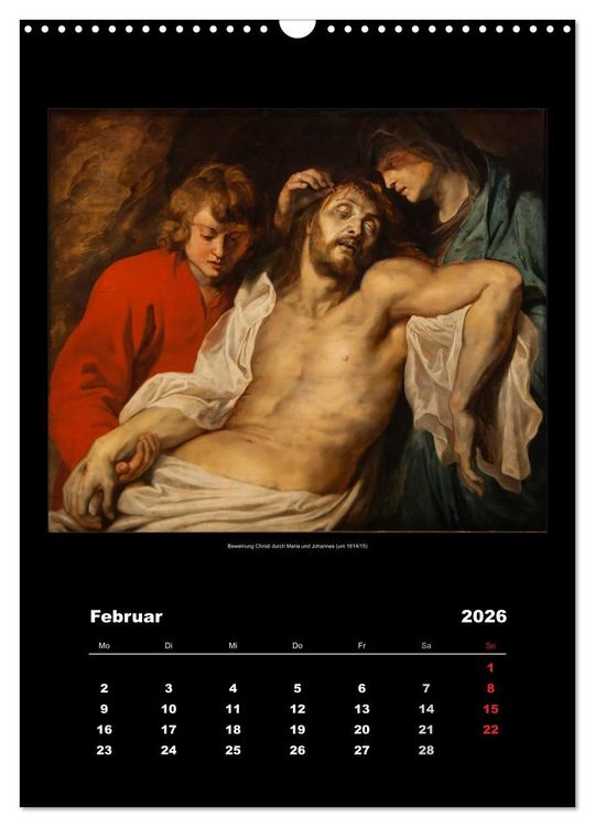 Produktbild: Peter Paul Rubens - Rubens (Wandkalender 2026 DIN A3 hoch), CALVENDO Monatskalender
