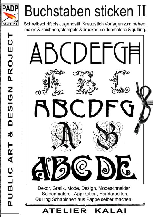 Produktbild: PADP-Script 002: Buchstaben sticken II