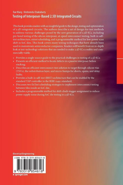 Produktbild: Testing of Interposer-Based 2.5D Integrated Circuits