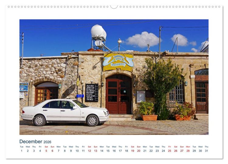 Produktbild: Cyprus (High Quality Premium Wall Calendar 2026 DIN A2 landscape),CALVENDO 12 Month Wall Calendar