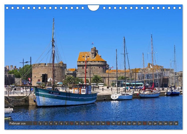 Produktbild: Saint Malo - Stadt der Korsaren (Wandkalender 2026 DIN A4 quer), CALVENDO Monatskalender