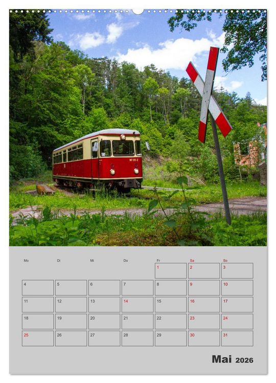 Produktbild: Brockenbahn - Terminplaner (hochwertiger Premium Wandkalender 2026 DIN A2 hoch), Kunstdruck in Hochglanz