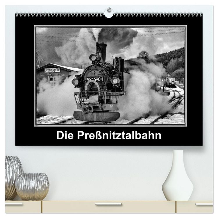Produktbild: Die Pre&szlig;nitztalbahn (hochwertiger Premium Wandkalender 2026 DIN A2 quer), Kunstdruck in Hochglanz