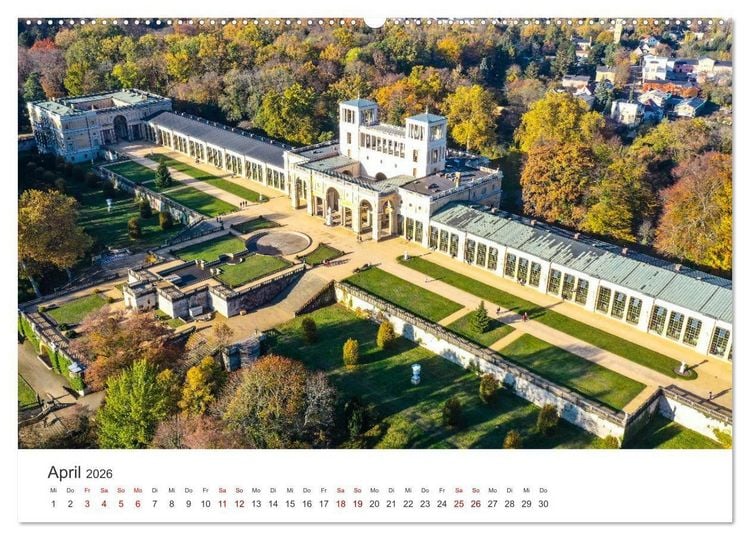 Produktbild: Potsdam - UNESCO Weltkulturerbe und Stadt der Schl&ouml;sser und G&auml;rten (Wandkalender 2026 DIN A2 quer), CALVENDO Monatskalender