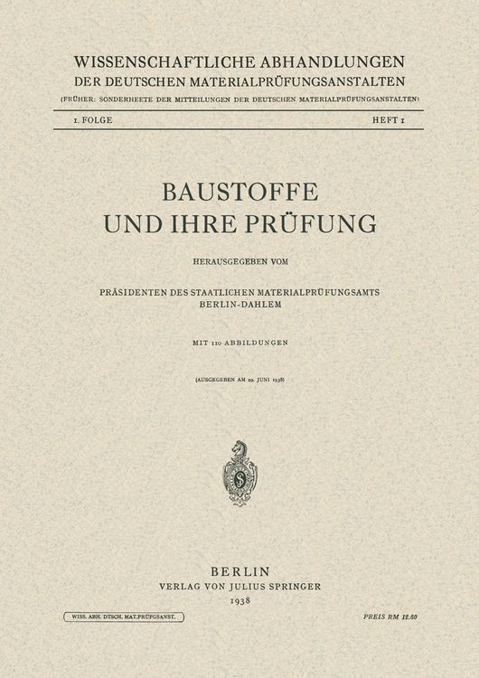 Produktbild: Baustoffe und Ihre Pr&uuml;fung