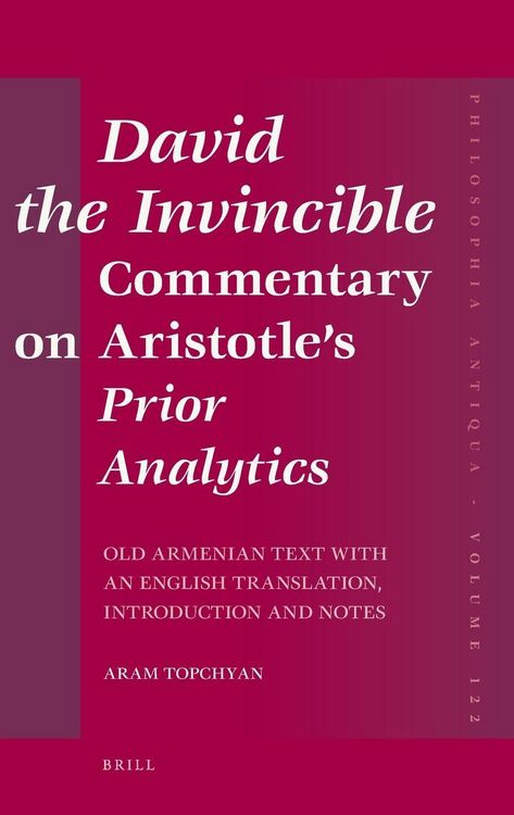 Produktbild: David the Invincible, Commentary on Aristotle's Prior Analytics