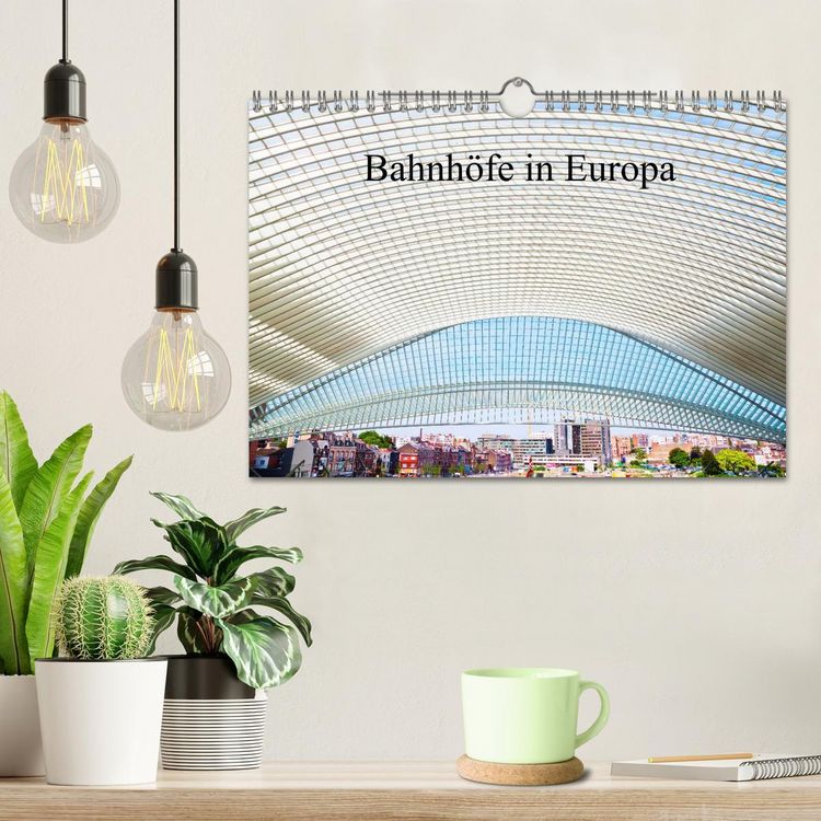 Produktbild: Bahnh&ouml;fe in Europa (Wandkalender 2026 DIN A4 quer), CALVENDO Monatskalender