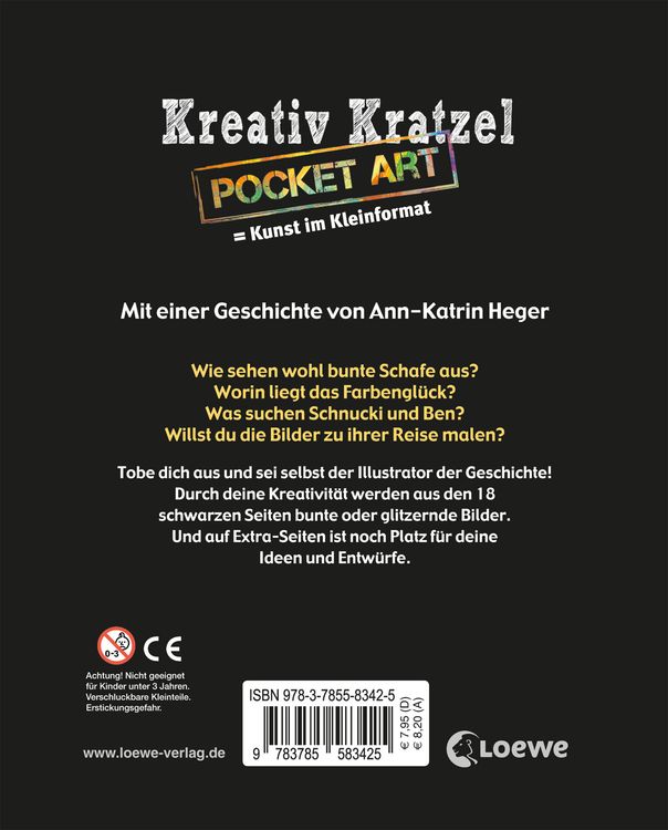 Produktbild: Kreativ-Kratzel Pocket Art: Farbengl&uuml;ck