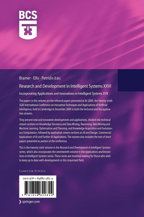 Produktbild: Research and Development in Intelligent Systems XXVI