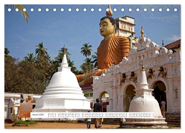 Produktbild: Asien - Sri Lanka (Tischkalender 2026 DIN A5 quer), CALVENDO Monatskalender