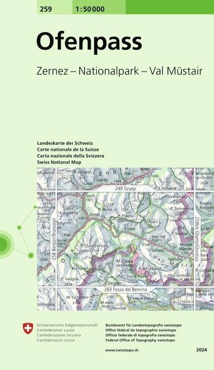 Produktbild: Swisstopo 1 : 50 000 Ofenpass