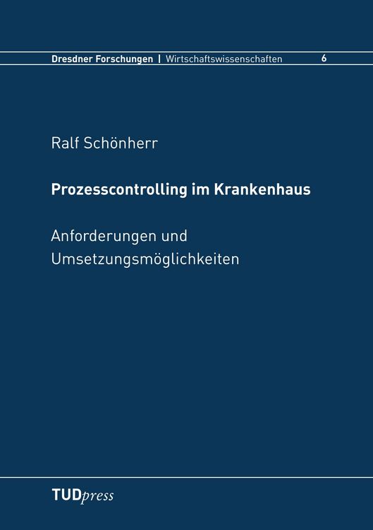 Produktbild: Prozesscontrolling im Krankenhaus