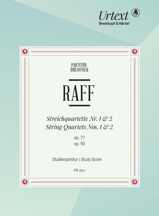Produktbild: Raff, J: Streichquartett Nr. 1 d-moll op. 77 und Nr. 2 A-dur