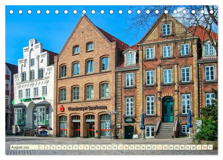 Produktbild: Bezauberndes Flensburg (Tischkalender 2026 DIN A5 quer), CALVENDO Monatskalender