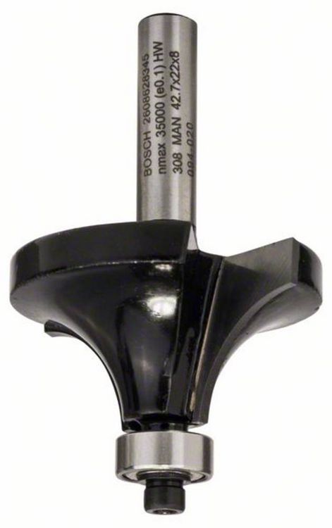 Produktbild: Bosch Accessories 2608628345 Abrundfr&auml;ser Hartmetall L&auml;nge 66 mm Schaftdurchmesser 8 mm