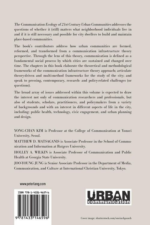 Produktbild: The Communication Ecology of 21st Century Urban Communities